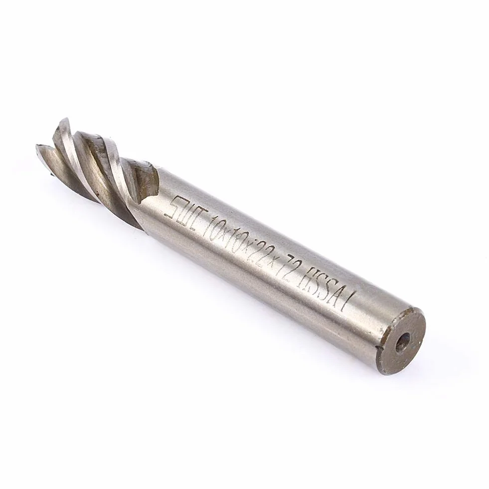 Frez CNC 10 mm 4 flety Zestaw frezów końcowych HSS cylindryczny do metalu i drewna