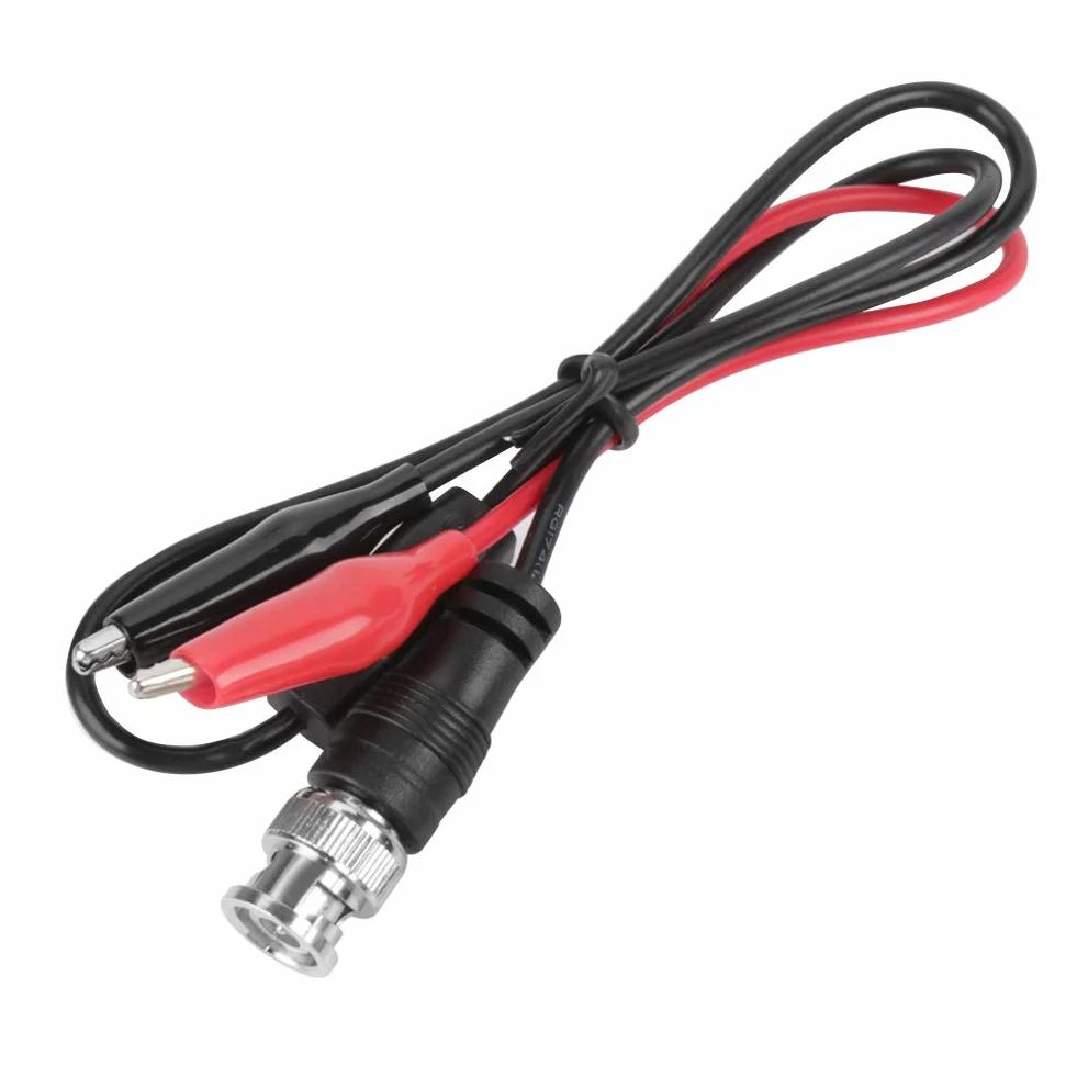Kabel sondy testowej, Dekaim 2 szt. BNC Oscyloskop BNC Wtyczka męska Q9 do podwójnego zacisku krokodyla 0,5 m