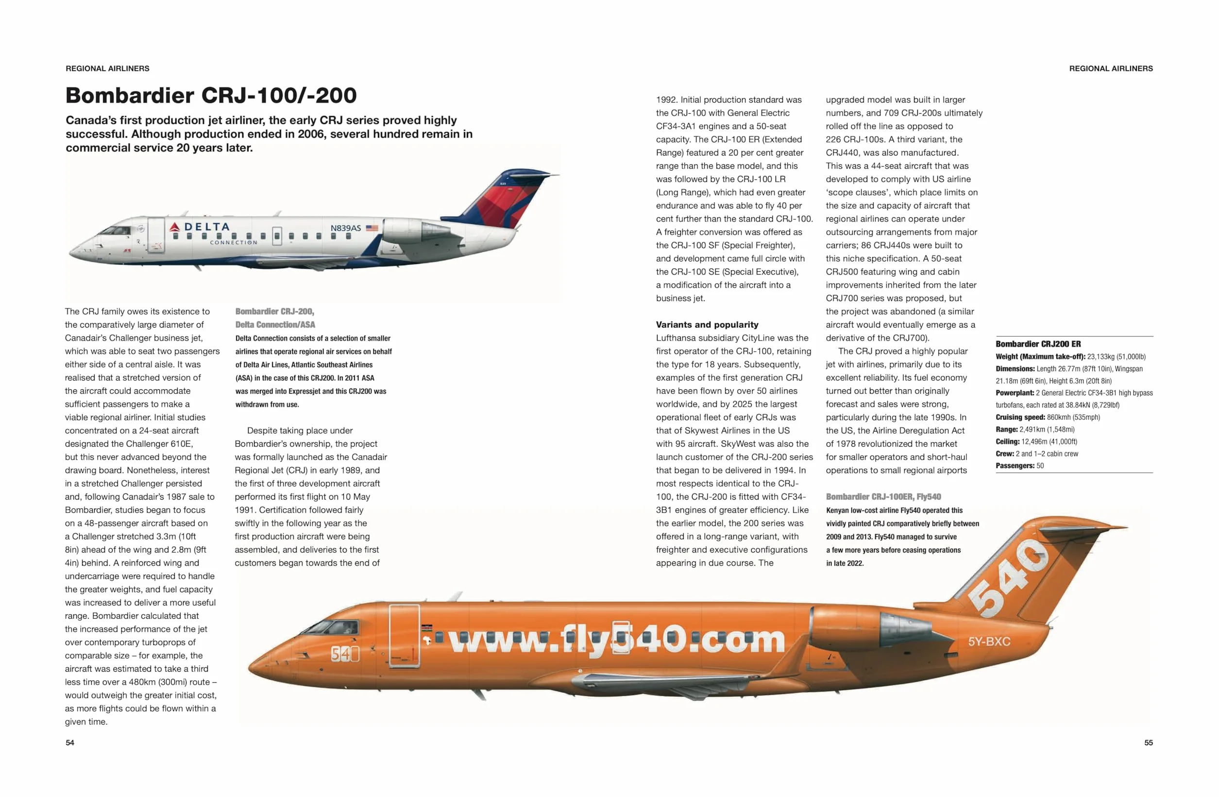Modern Civil Aircraft: Airliners * Regional Jets