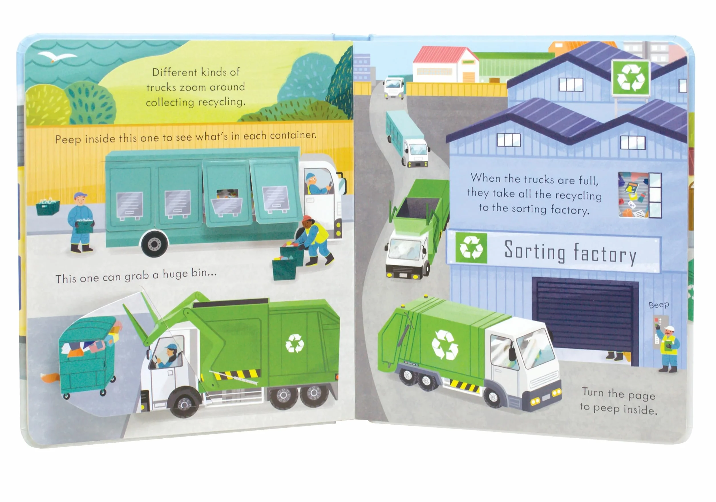 Peep Inside How a Recycling Truck Works
