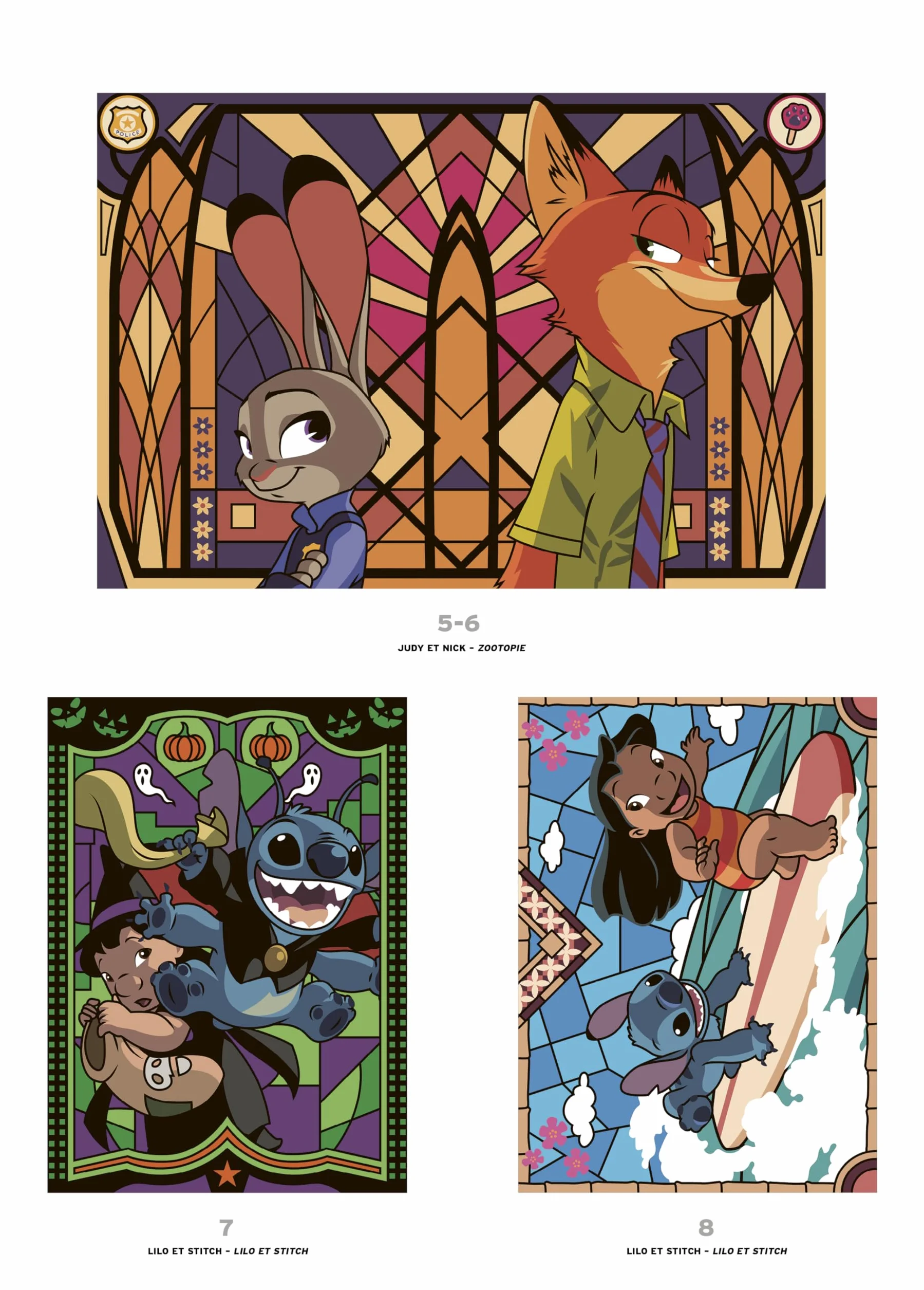Coloriages mystères Disney - Vitraux Tome 2