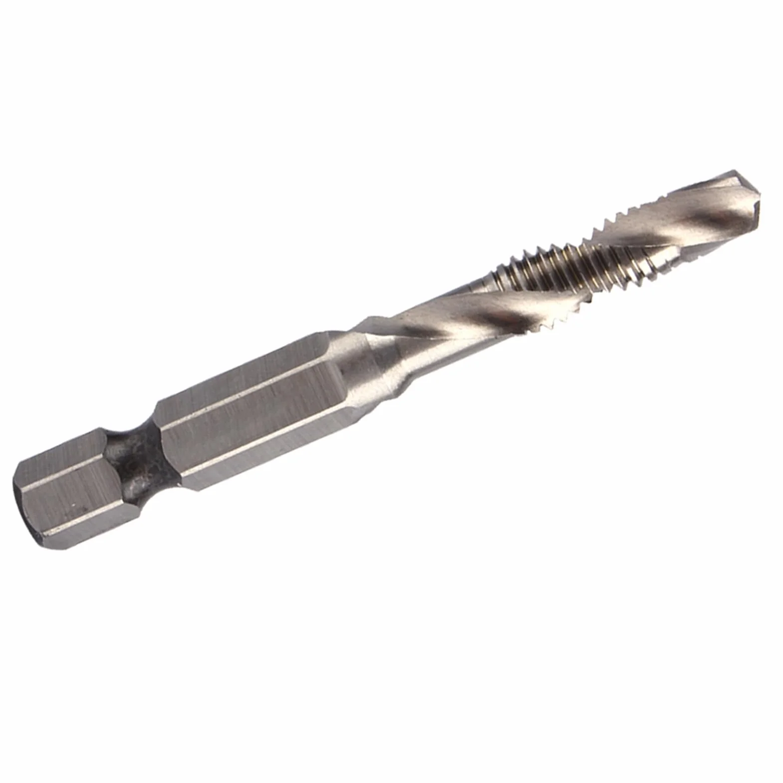Metric Tap and Die Set M6 HSS Thread Cutting Tools 1/4 Inch Hex Shank for Workshop Tool Kit Professional Thread Repair