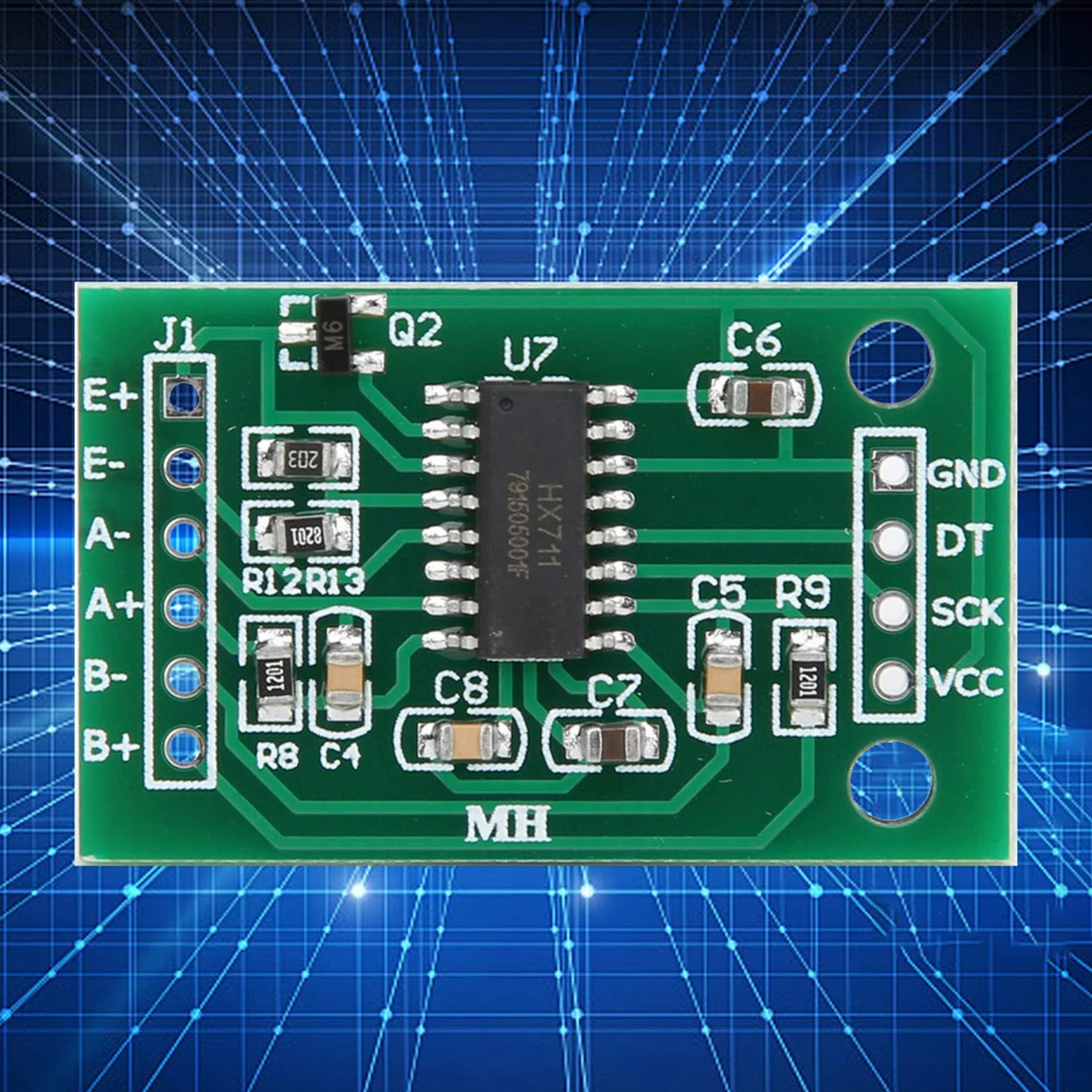 Moduł Czujnika Masy 5 Kg o Wysokiej Dokładności HX711 do Wagi Elektronicznej, Stabilna wydajność, Akcesoria do Projektów