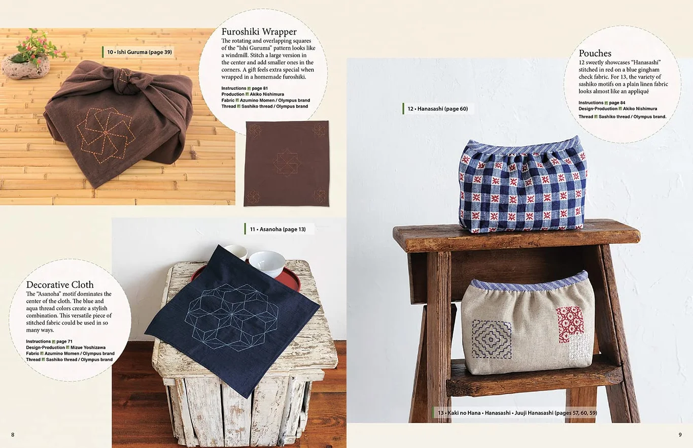 Essential Sashiko: 92 of the Most Popular Patterns (with 11 Projects and Actual Size Templates)