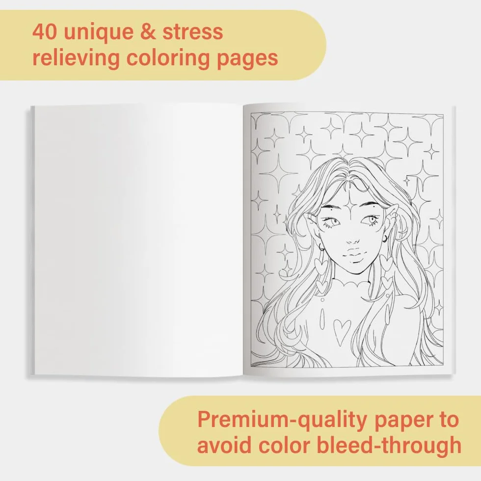 The Modern Manga Coloring Book: Pop Manga and Anime-Inspired Coloring Book for Teens and Adults