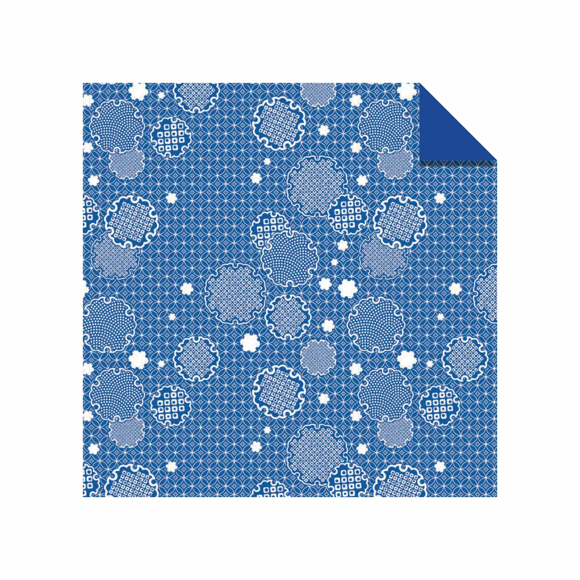 Origami Paper 200 Sheets 6" (15 cm) Double Sided Blue White Patterns 12 Designs