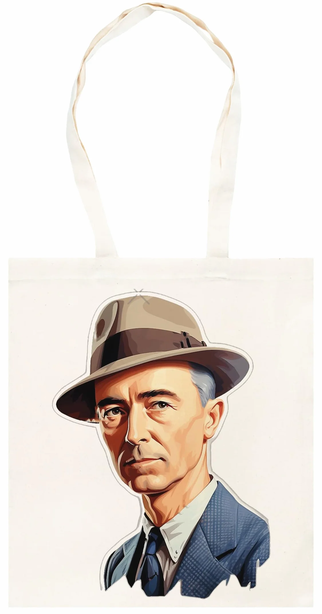 Bawełniana Torba Na Zakupy J Robert Oppenheimer Beżowa