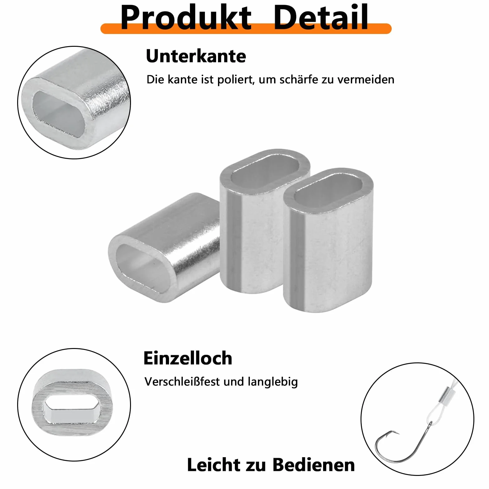 Aluminiowe zaciski zaciskowe 3 mm, 120 sztuk aluminiowych tulejek zaciskowych, zaciski zaciskowe aluminiowe zaciski do liny drucianej, tuleje zaciskowe, tuleje metalowe, zaciski aluminiowe zaciskowe,