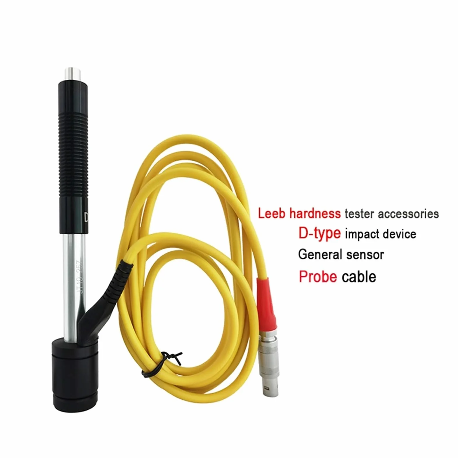 Twardościomierz, Akcesoria do testera twardości Metal Leeb Urządzenie udarowe typu D Kabel sondy Ogólna konfiguracja głowicy udarowej czujnika Razem(Hardness Line-Yellow)