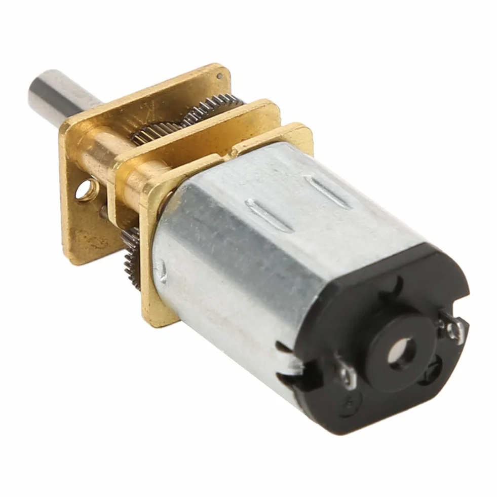 Silnik Przekładniowy GA12-N20 DC 12V z Metalową Skrzynią Biegów Redukcja Prędkości 60 500 1000 RPM Silnik Gear Motor Do Projektów Elektronicznych