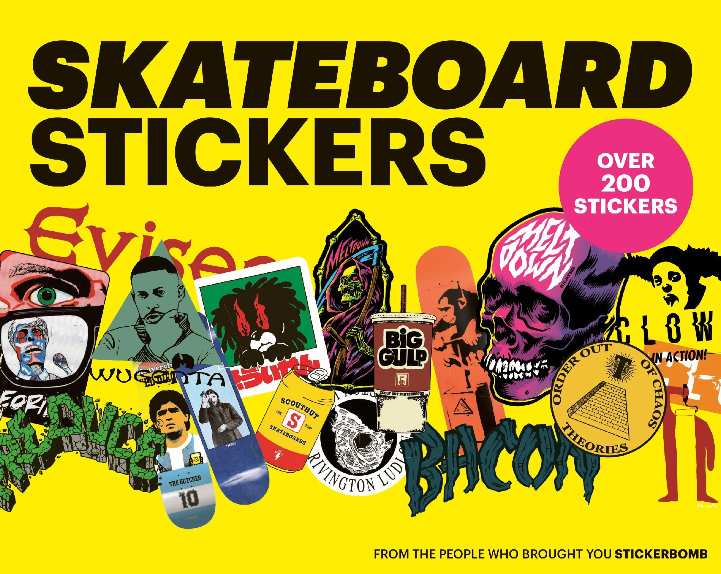 Skateboard Stickers Stickerbomb