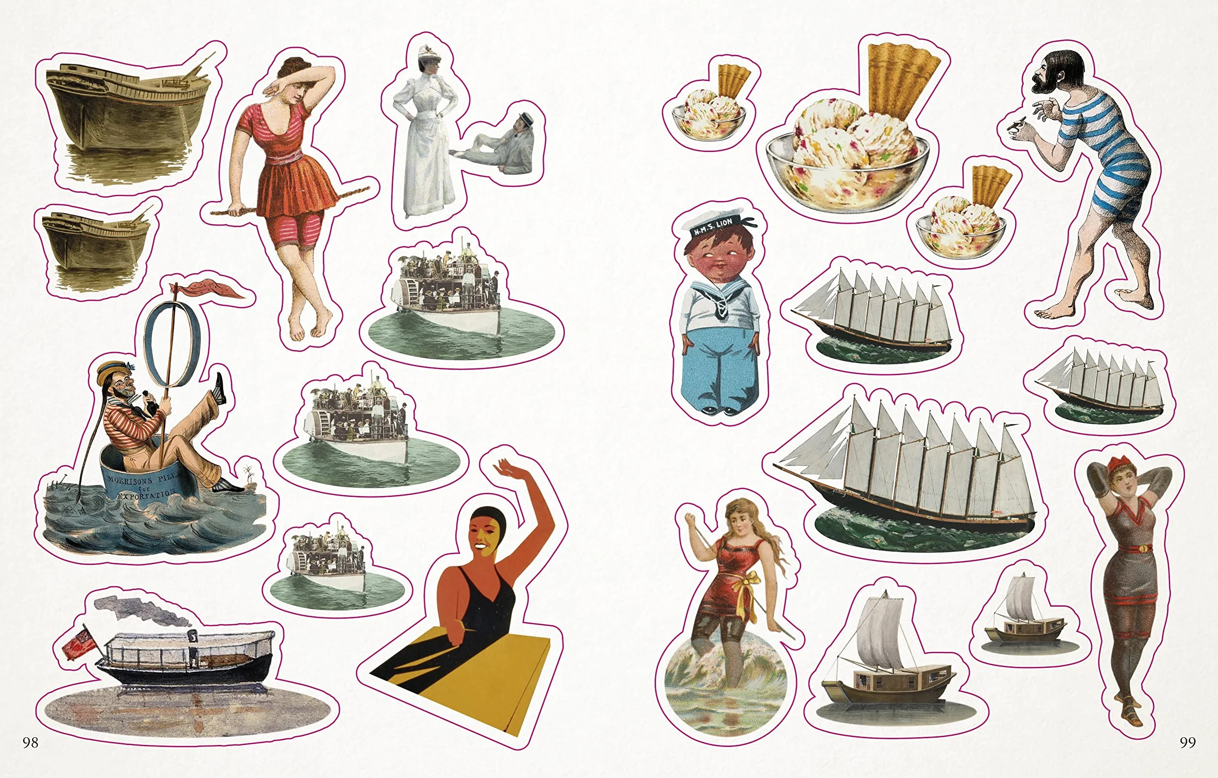 The Seashore Sticker Anthology: 1,000+ Vintage Stickers