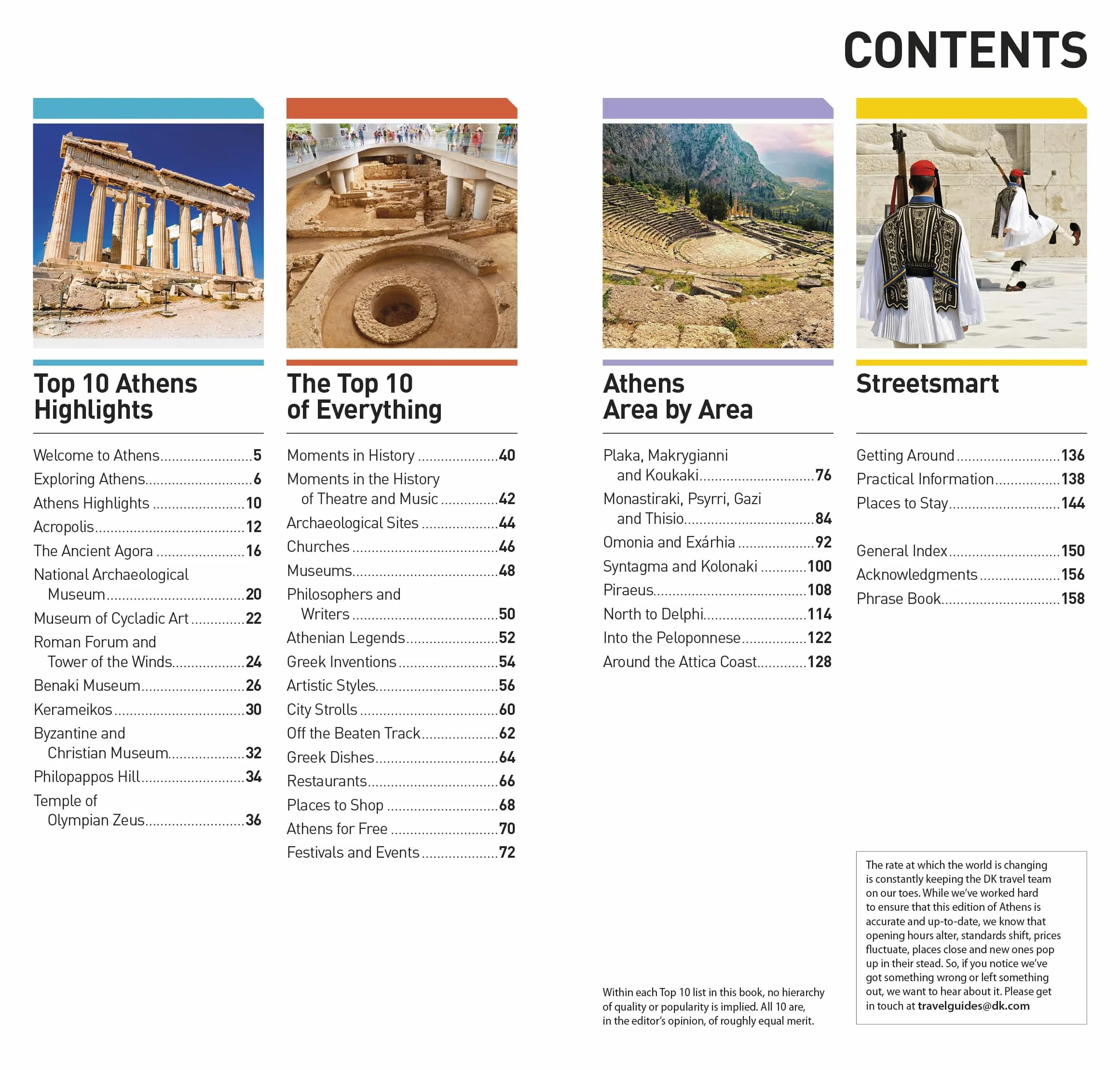 DK Top 10 Athens: Top 10 Lists with All-Weather Folded Map