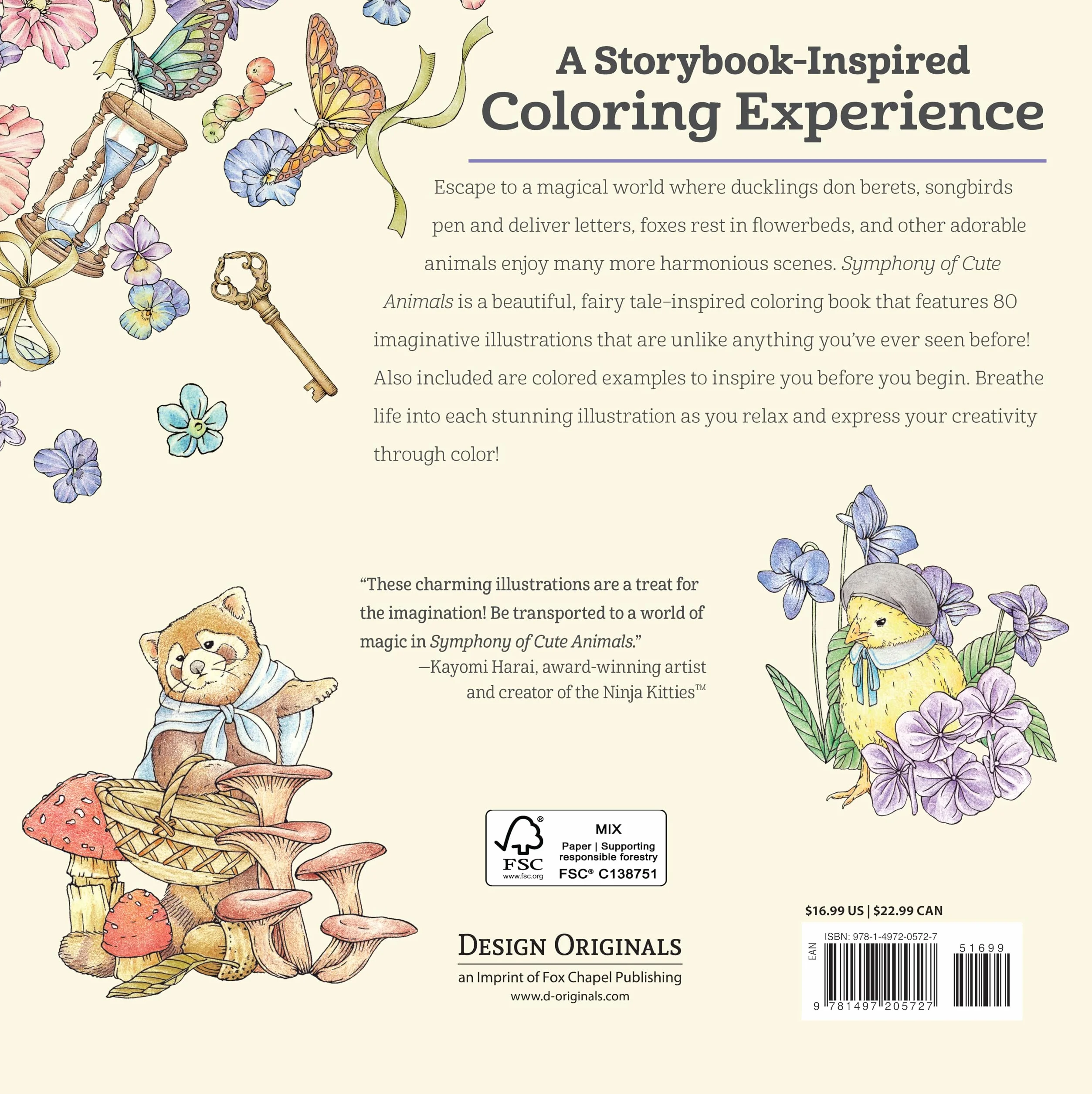 Symphony of Cute Animals: A Curious Coloring Book Adventure