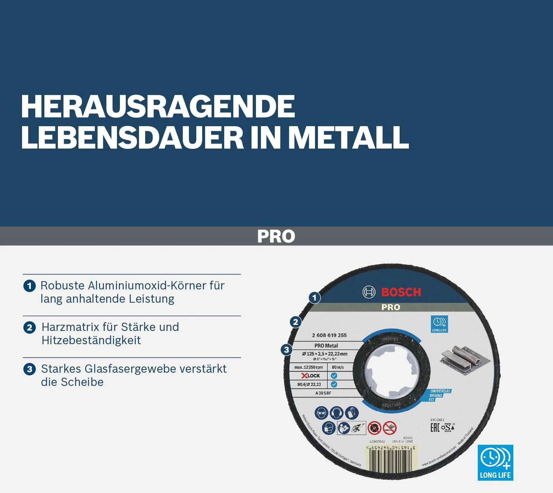 Bosch Professional Expert tarcza do cięcia metalu X-LOCK Ø 125 mm