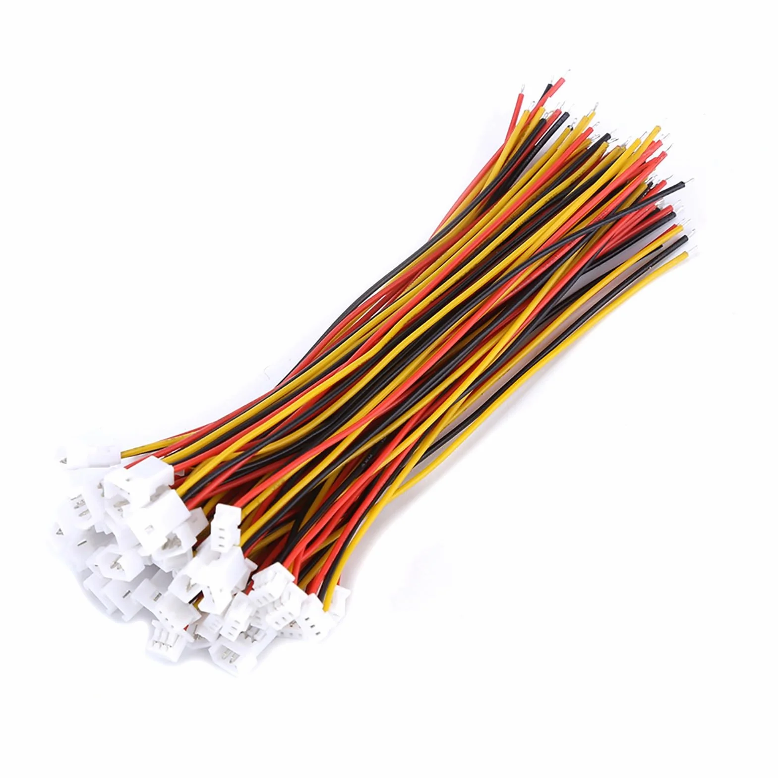 Kabel łączący Micro JST 1.25mm 3 pin męski/żeński z przewodami