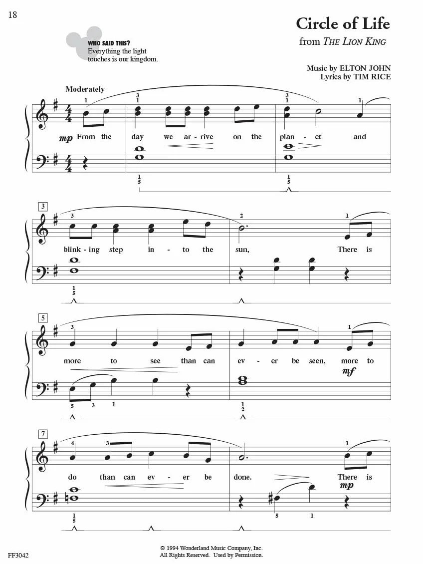 Chordtime Piano Disney Level 2b