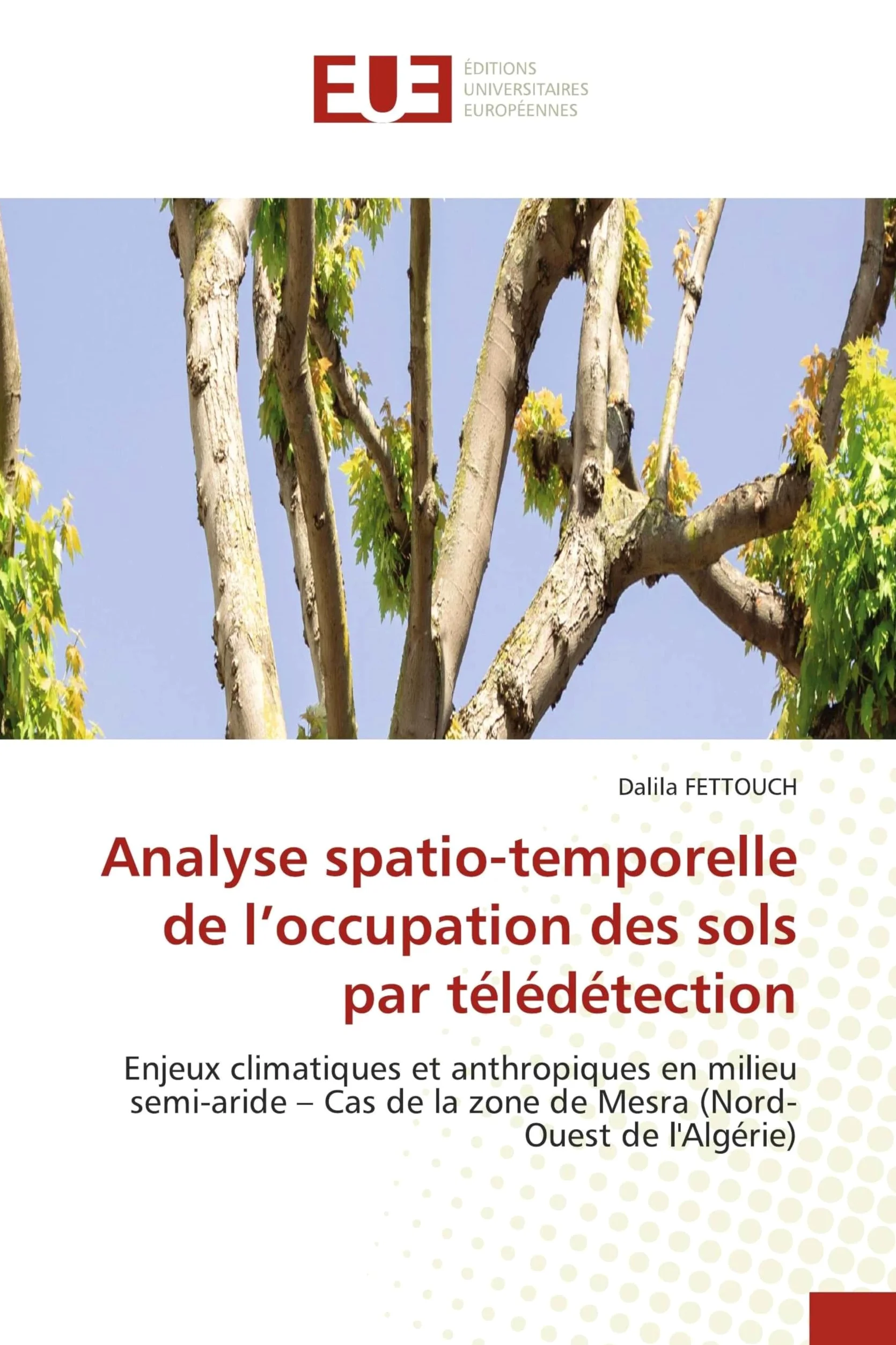 Analyse spatio-temporelle de l'occupation des sols par télédétection: Enjeux climatiques et anthropiques en milieu semi-aride - Cas de la zone de Mesra (Nord-Ouest de l'Algérie)