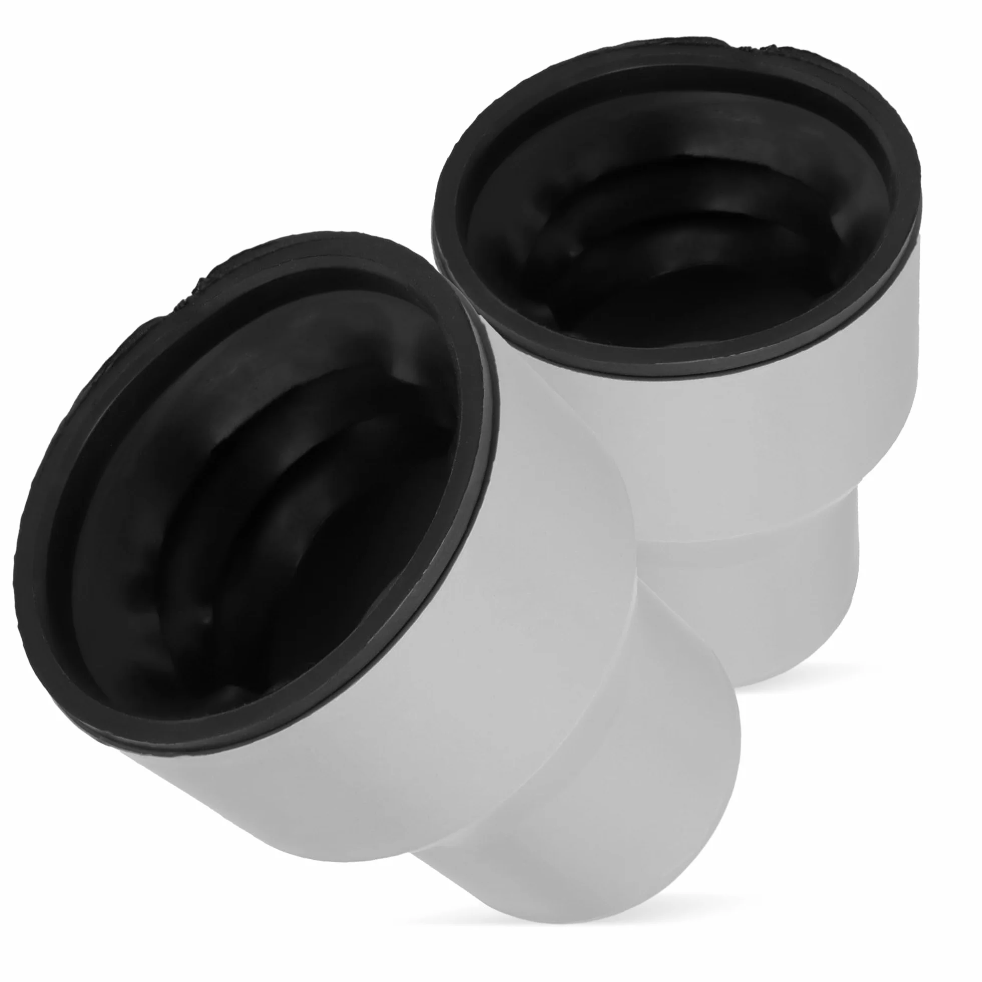 Millto™ Króciec przyłączeniowy WC 75 z gumowymi uszczelkami, rura przyłączeniowa, zestaw przyłączeniowy do rury toaletowej, uszczelka, przyłącze, akcesoria, przyłącze do muszli klozetowej