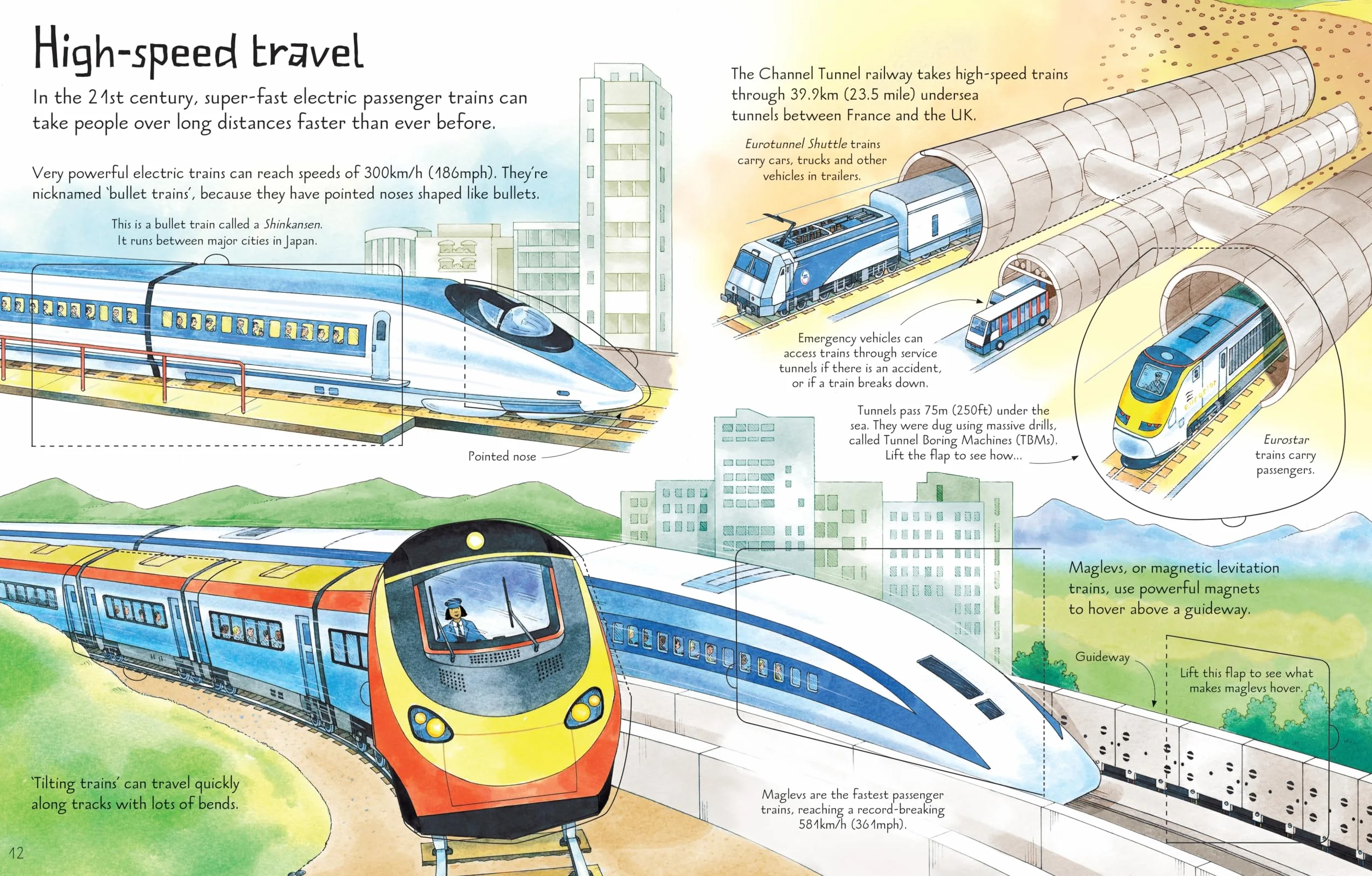 See Inside Trains (Usborne See Inside)
