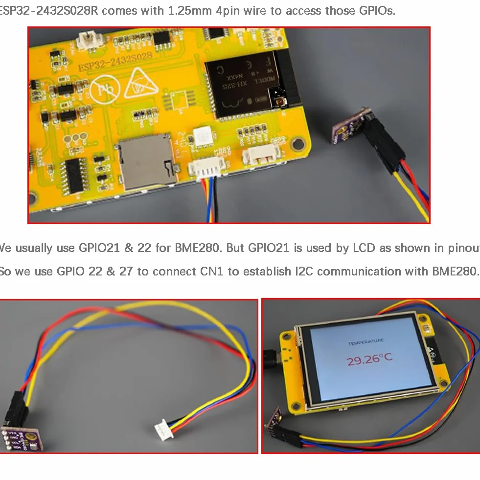 DIYmalls 2,8-calowy ESP32 wyświetlacz ESP32-2432S028R moduł rezystancyjny ekran dotykowy 240x320 TFT LCD ESP-32 płytka rozwojowa + akrylowa obudowa do Arduino