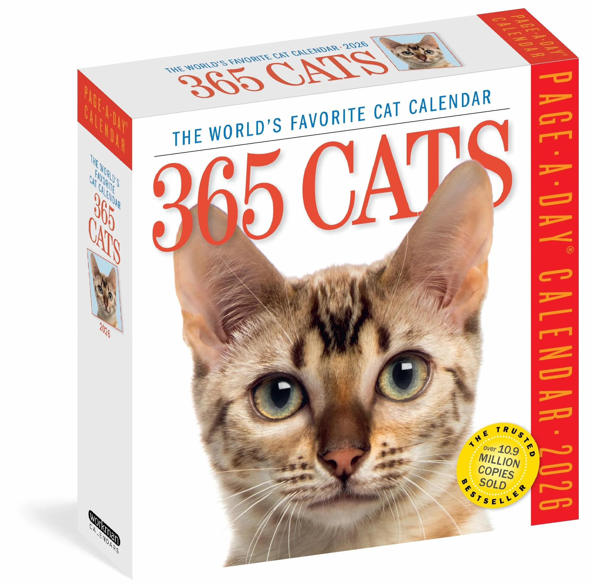 365 Cats Page-A-Day Calendar 2026: World's Favorite Cat Calendar