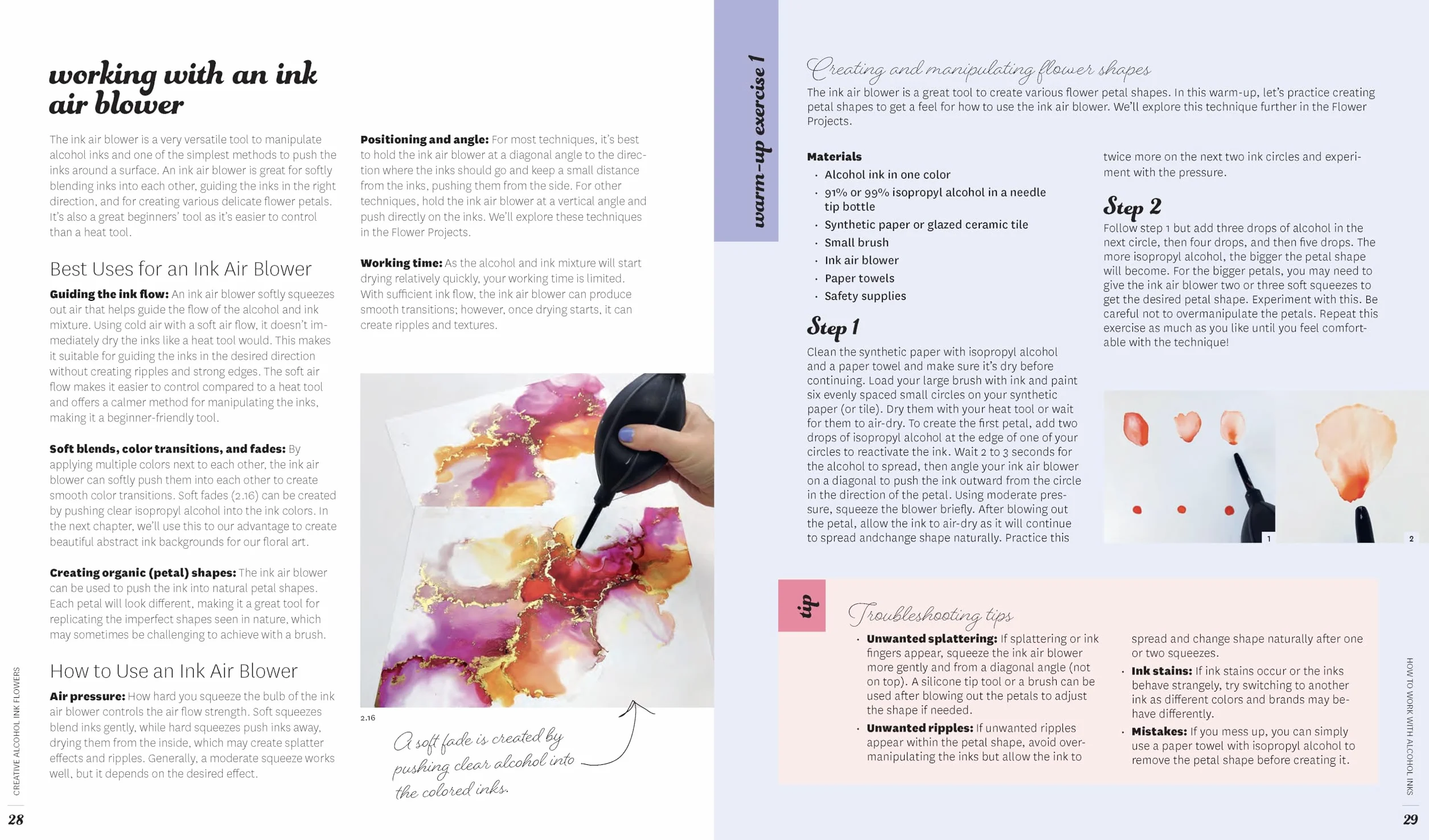 Creative Alcohol Ink Flowers: A Step-By-Step Guide to 20 Stunning Floral Designs
