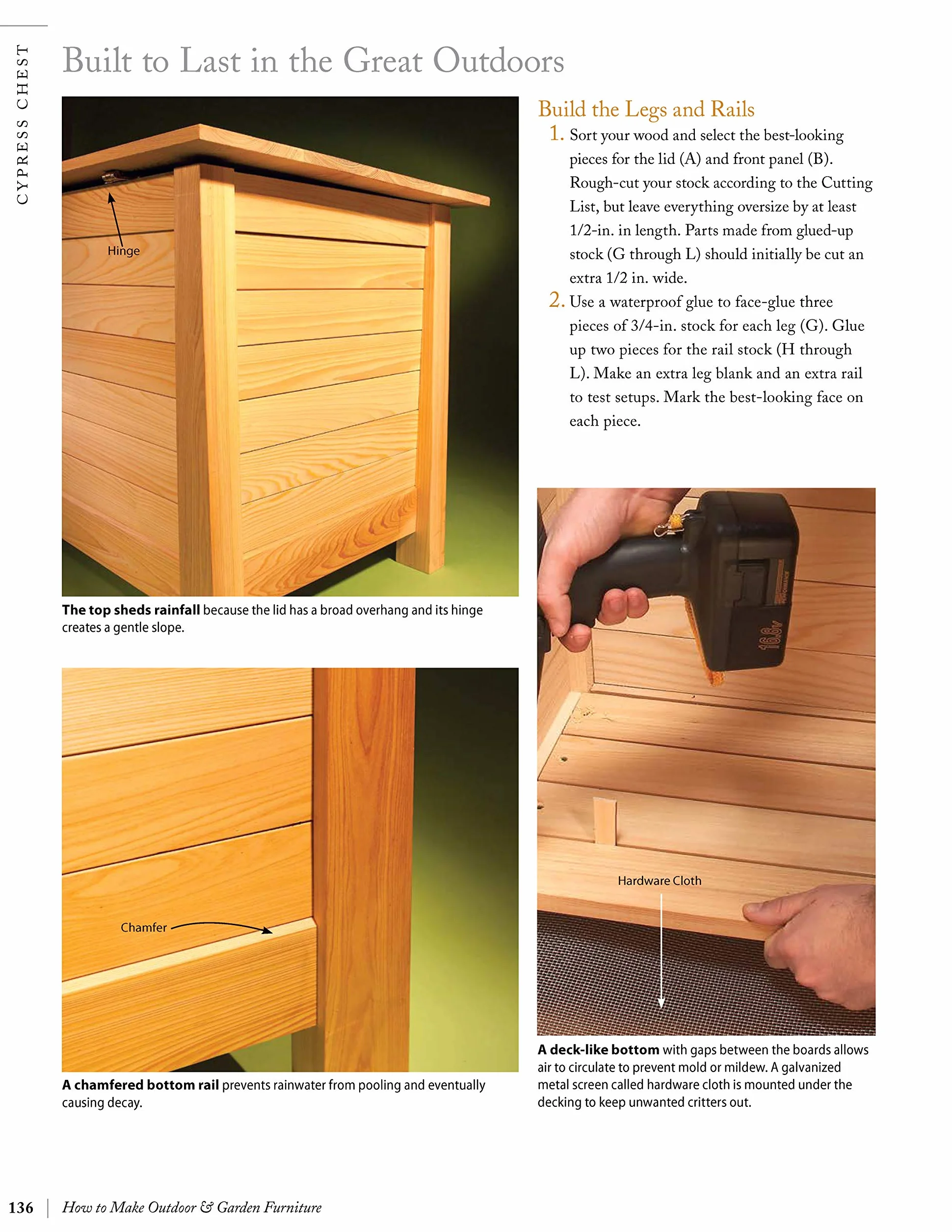 How to Make Outdoor & Garden Furniture: Instructions for Tables, Chairs, Planters, Trellises & More from the Experts at American Woodworker