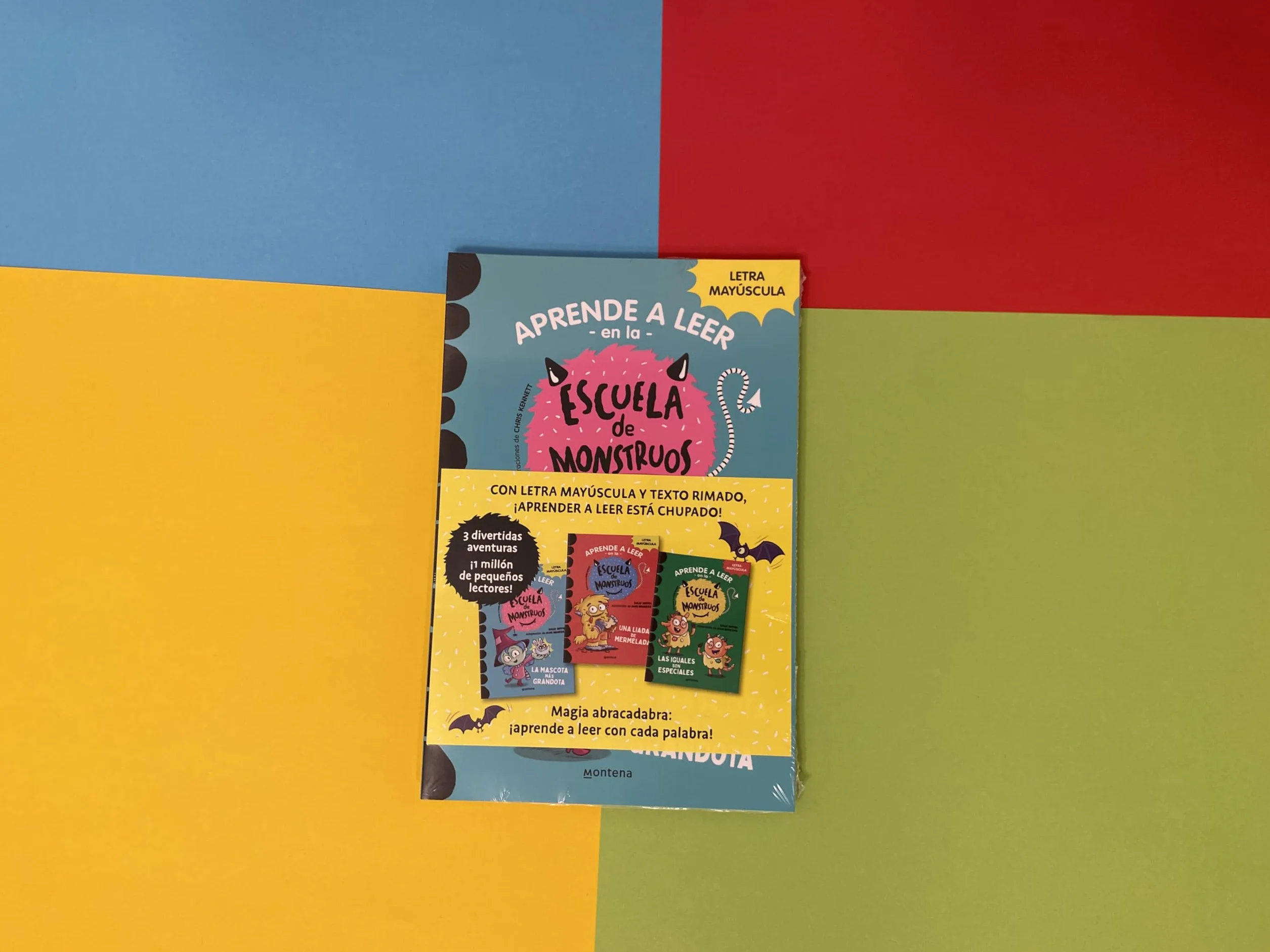 Escuela de Monstruos Pack Libros 1 2 3 En letra MAYÚSCULA aprender a leer niños 5 años