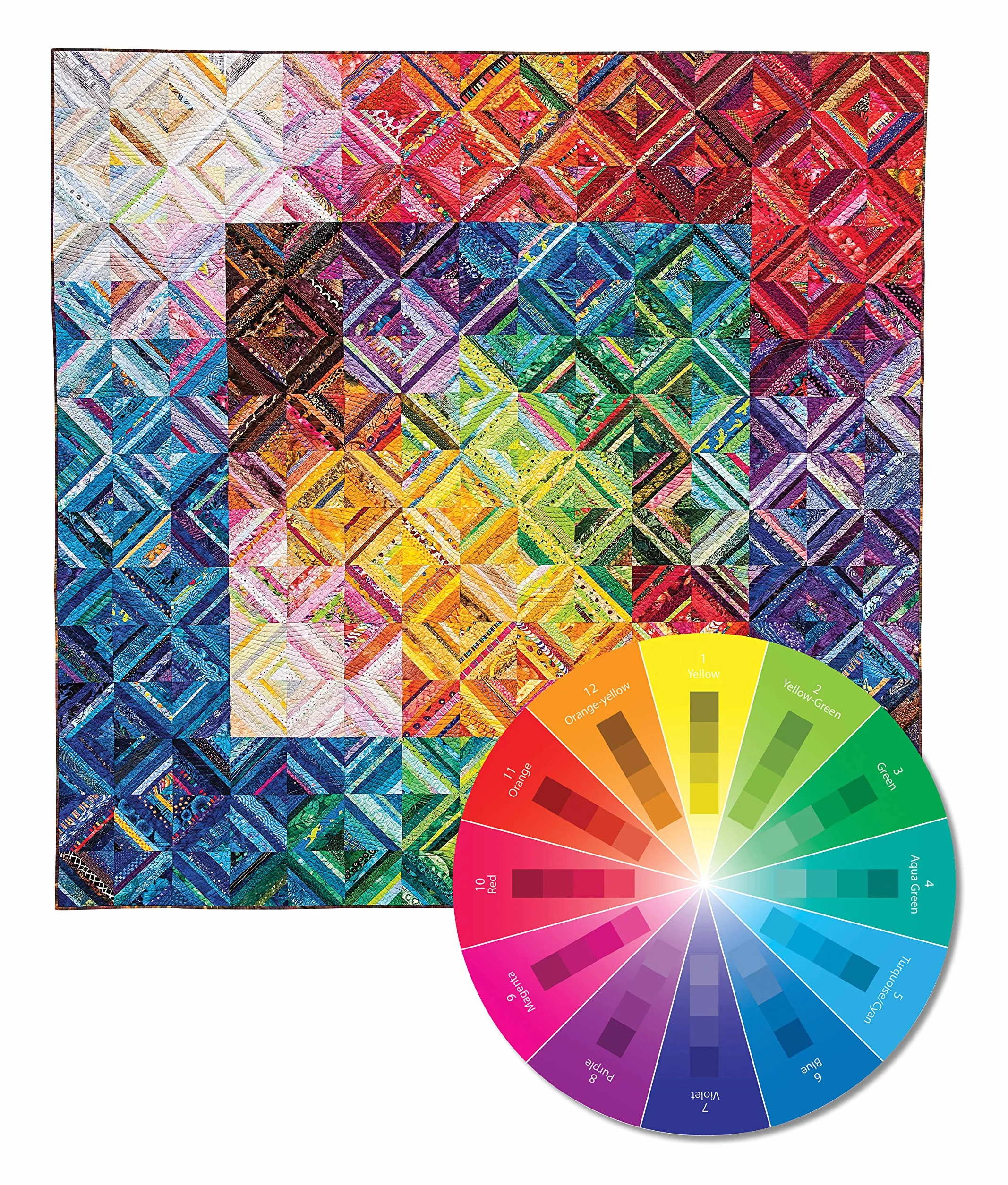 Take-Along Mini Color Wheel: 12 Numbered Swatches with Tints & Shades, 5 Color Plans