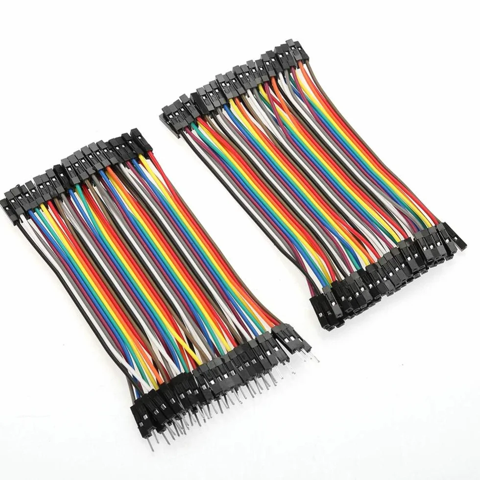 Druty rozruchowe, 3 szt. przewody zworkowe 40 pin M do M Jumper wstążka druciana, 40 pinów M do F przewody rozruchowe, przewody miedziane 10 cm zestaw przewodów zworkowych do deski rozdzielczej