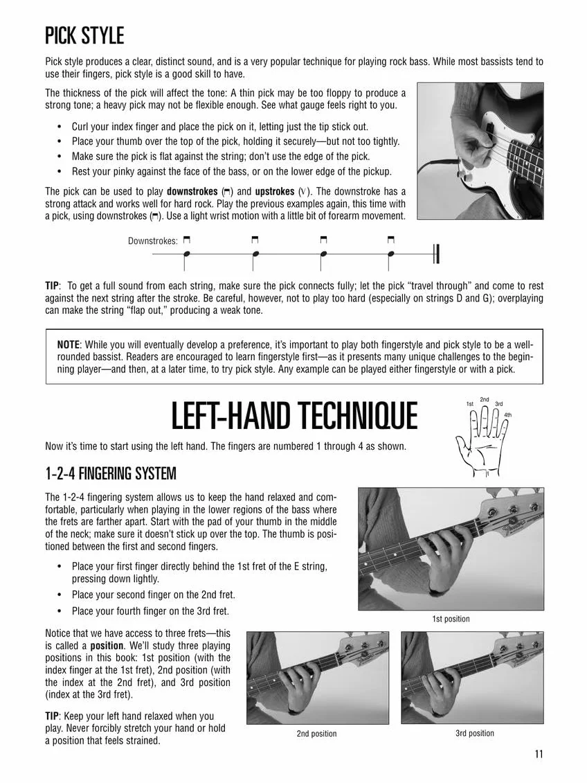 Hal leonard electric bass method - complete ed. - contains books 1,2, and 3 -