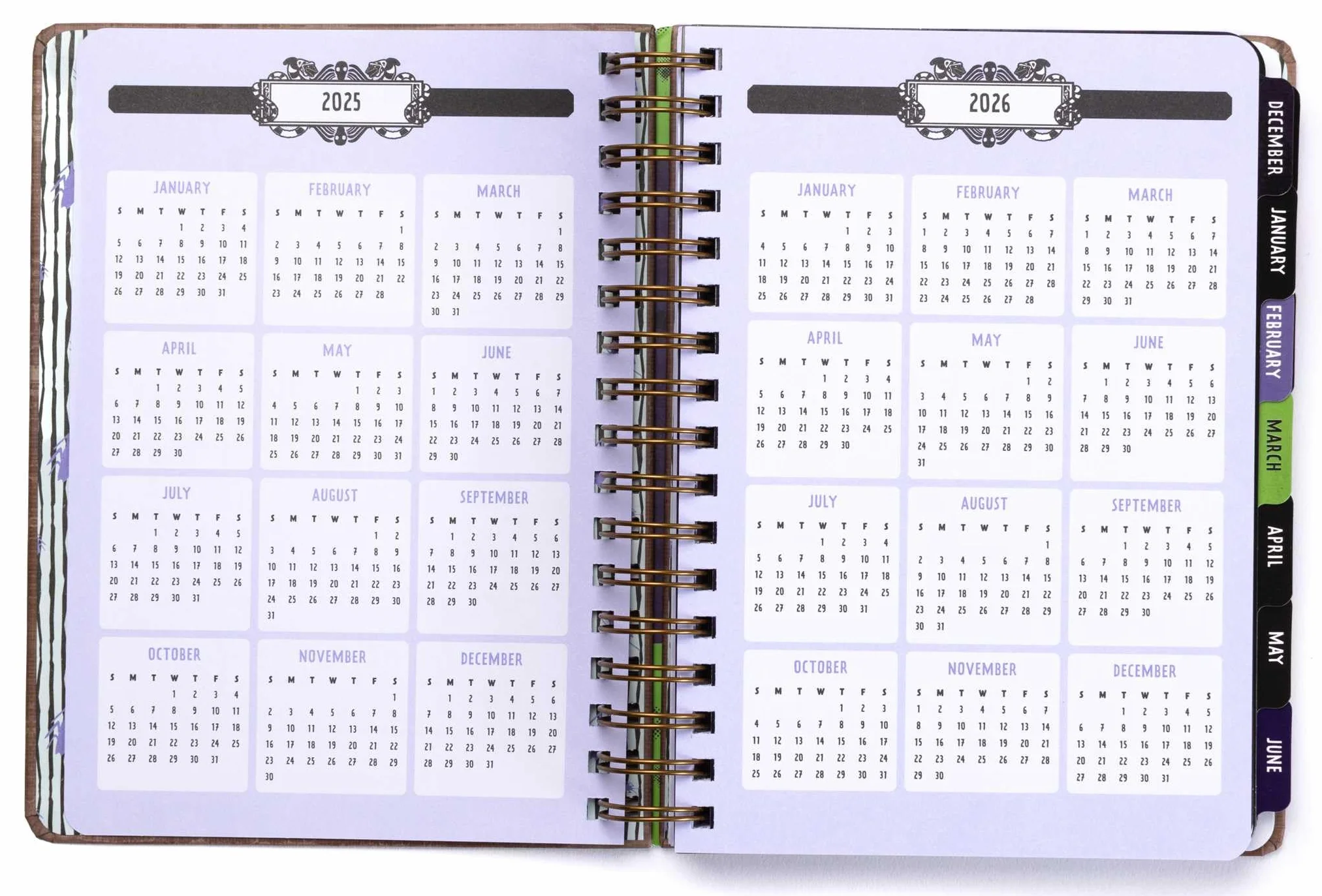 Beetlejuice 13-Month Weekly Planner 2025