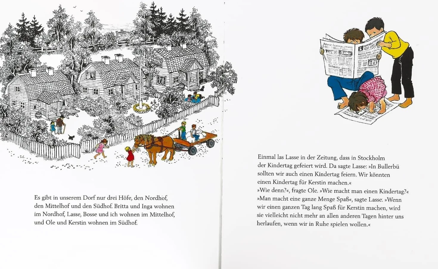 Geschichten aus Bullerbü: Alle drei Bullerbü-Bilderbücher in einem Band, klassisch illustriert von Ilon Wikland