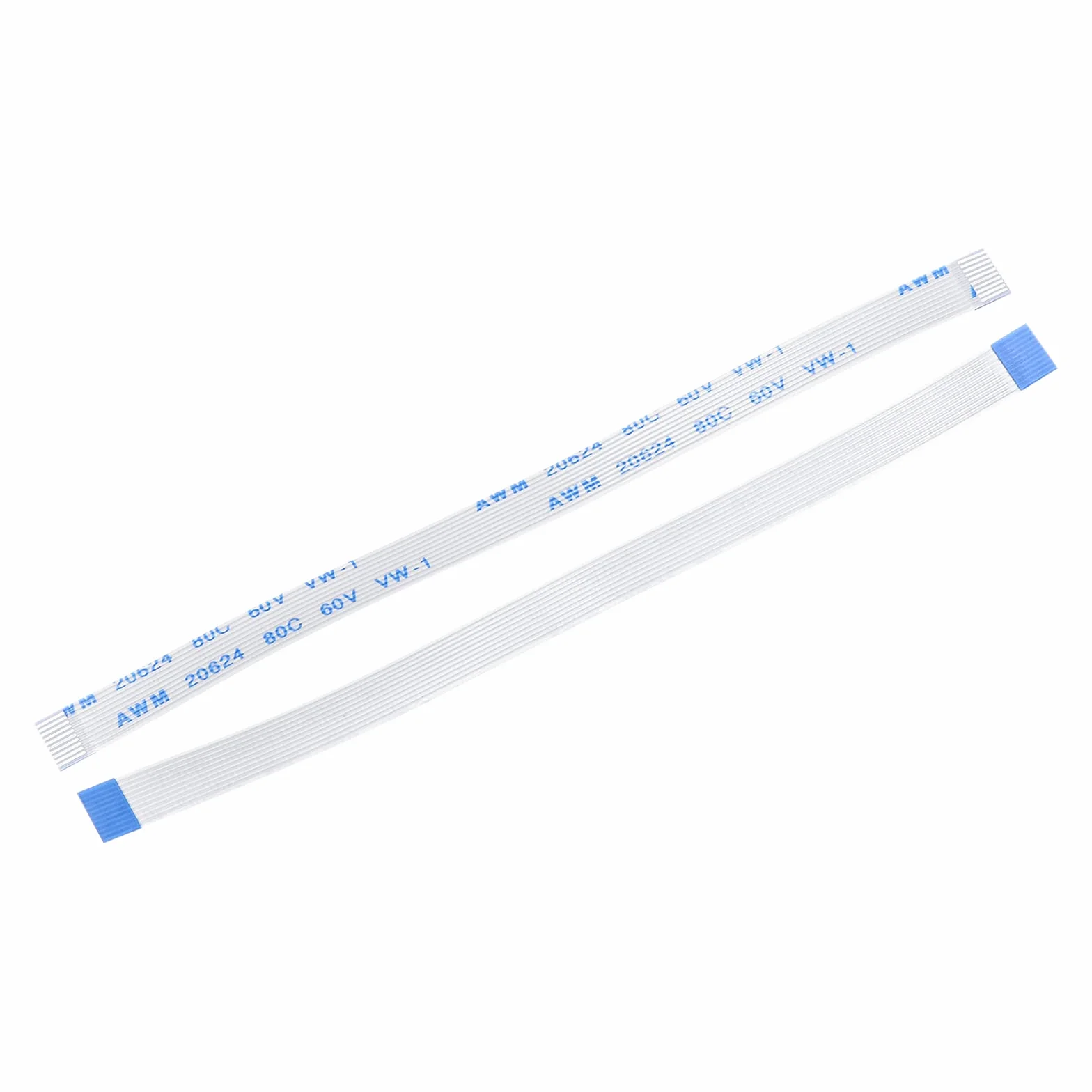 sourcing map Opakowanie 10 szt. FFC FPC kabel 10 pin 0,5 mm 100 mm (typ A) do drukarki LCD 3D aparat DVD