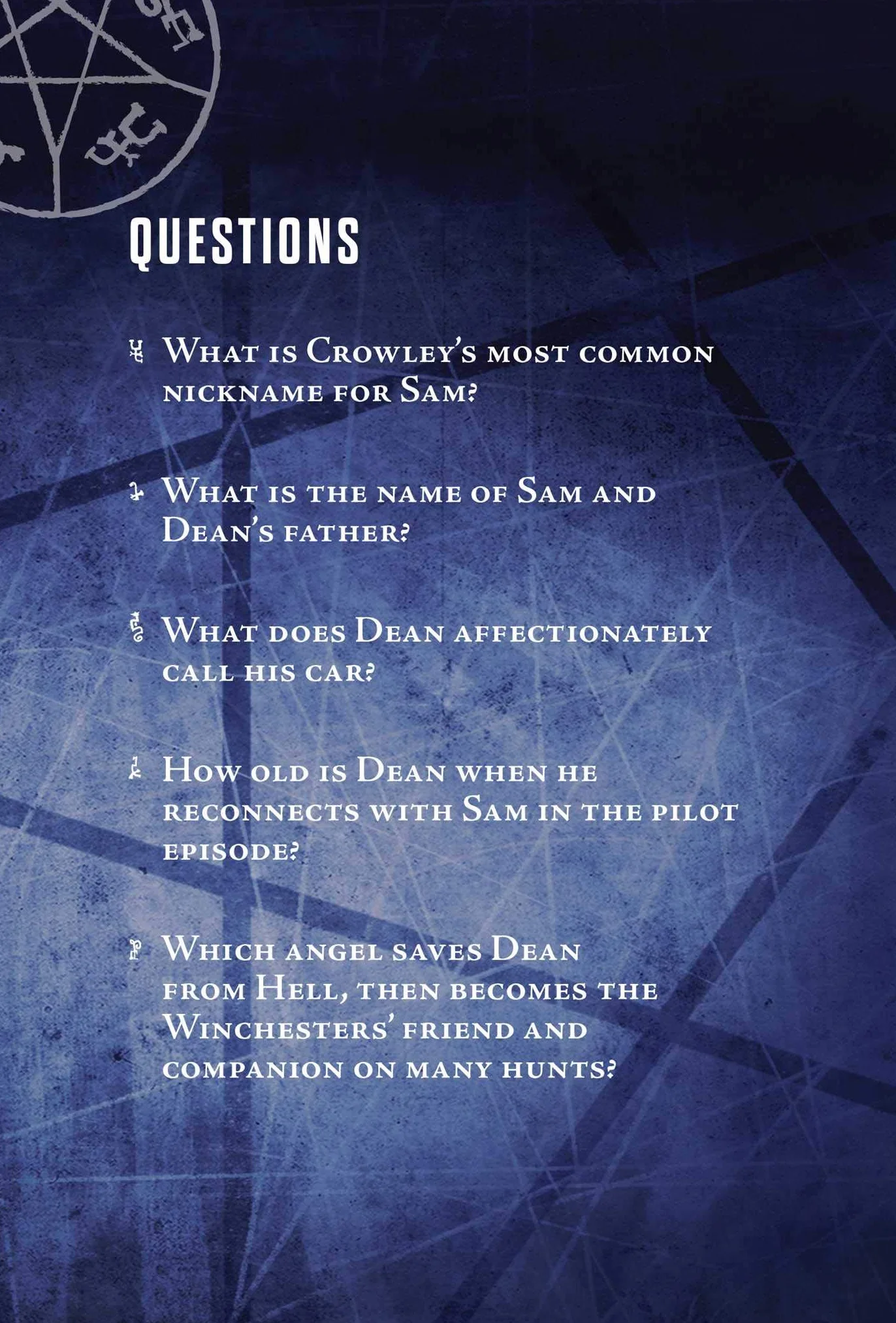Supernatural Pop Quiz Trivia Deck: Join the Hunt