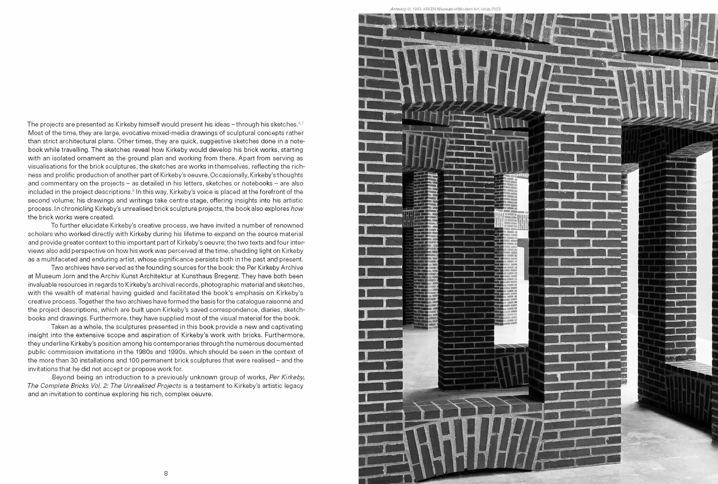 Per Kirkeby: The Complete Bricks: Vol. 2: The Unrealized Projects