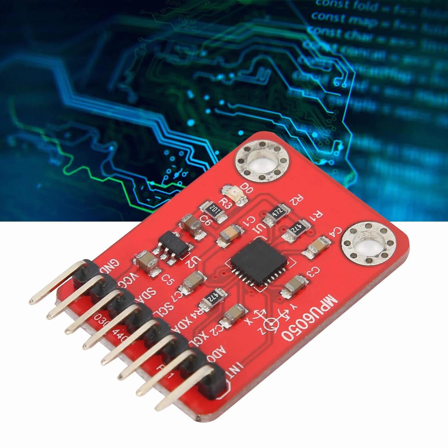 MPU6050 6-osiowy Akcelerometr żyroskop moduł Czujnika 16nBit Konwerter AD Wyjście Danych Napięcie Robocze 3.3-5VDC dla Entuzjastów Elektroniki