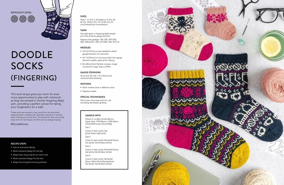 The Doodle Knit Directory: 200 Mix & Match Motifs and Patterns for Knitted Accessories