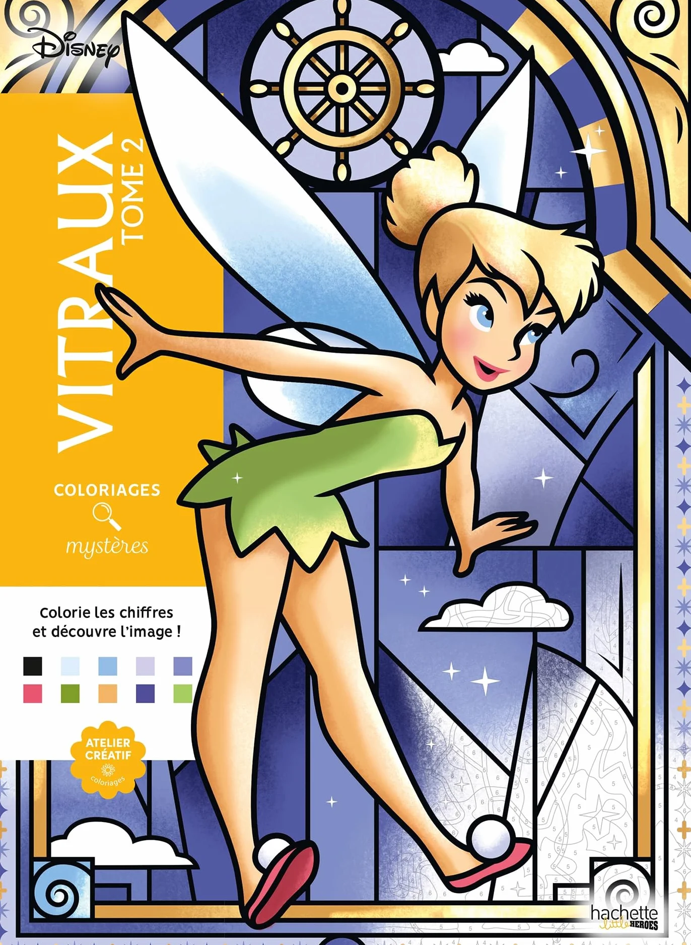 Coloriages mystères Disney - Vitraux Tome 2