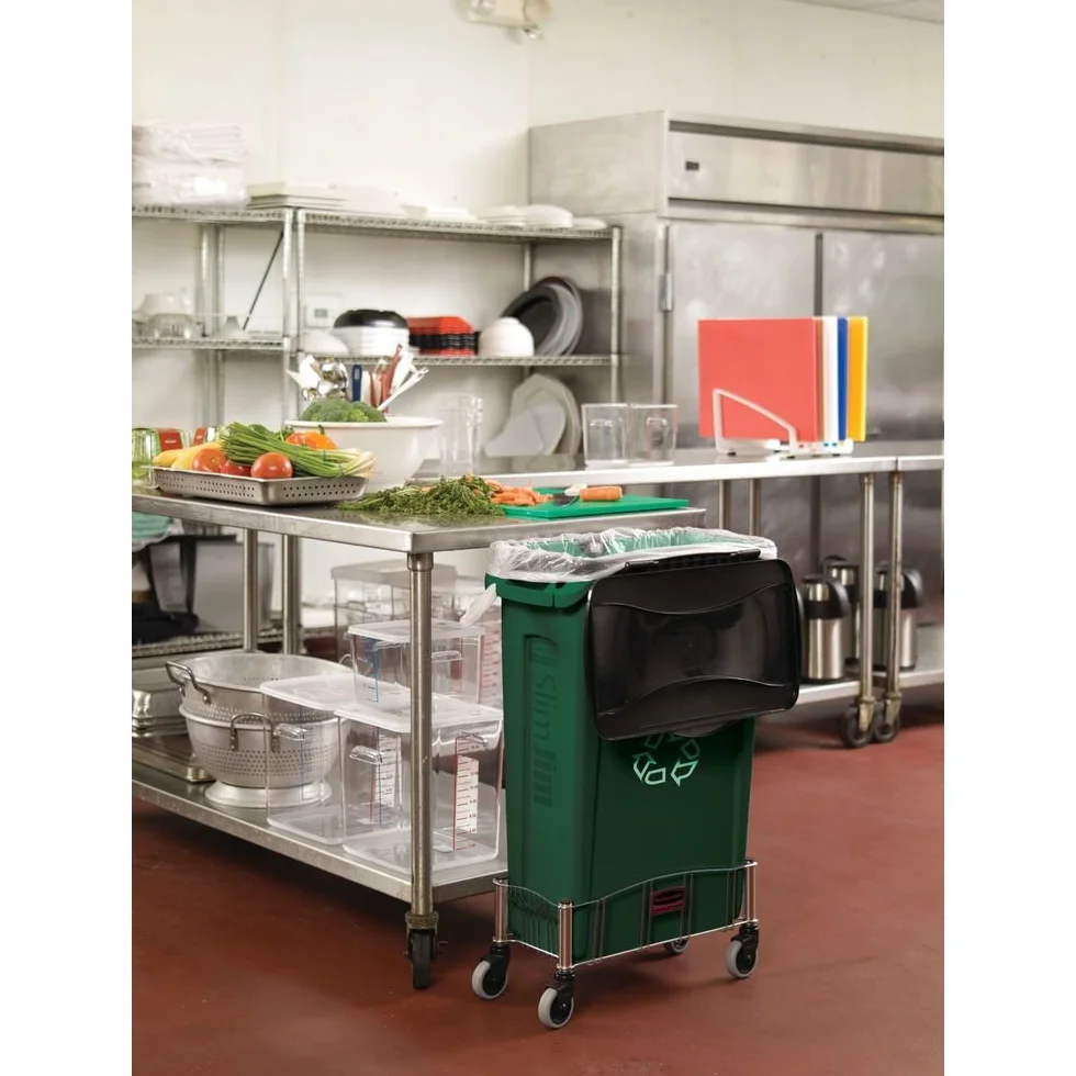 Rubbermaid 1971257 plastikowy wentylowany pojemnik na śmieci 60 L niebieski
