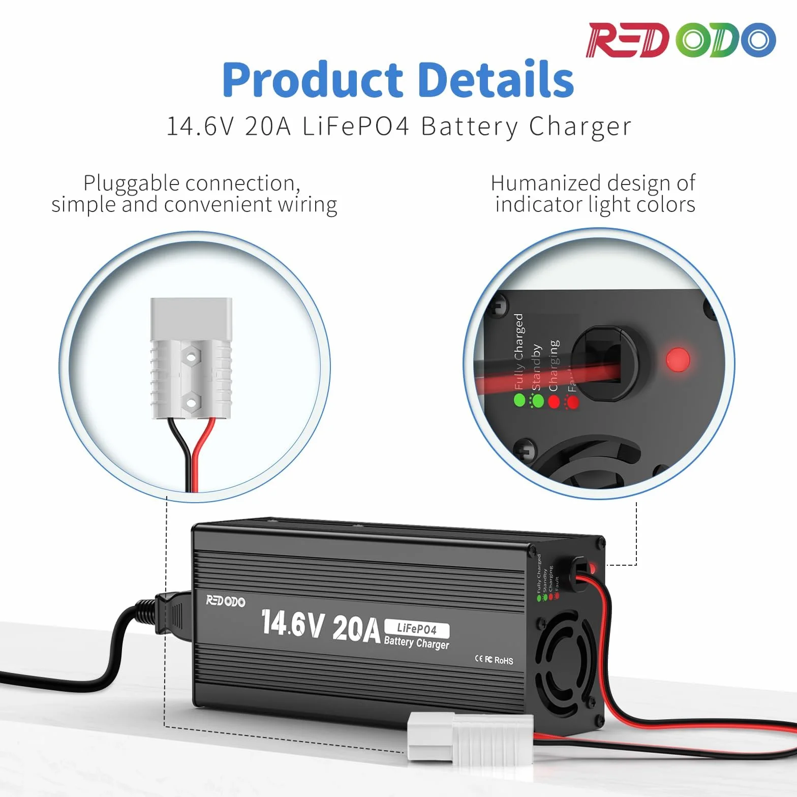 Redodo Akumulator LiFePO4 12 V 100 Ah BMS 100 A niskotemperaturowy