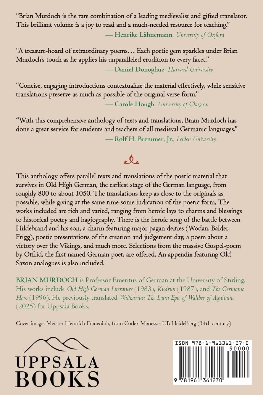 Old High German Poetry: An Anthology