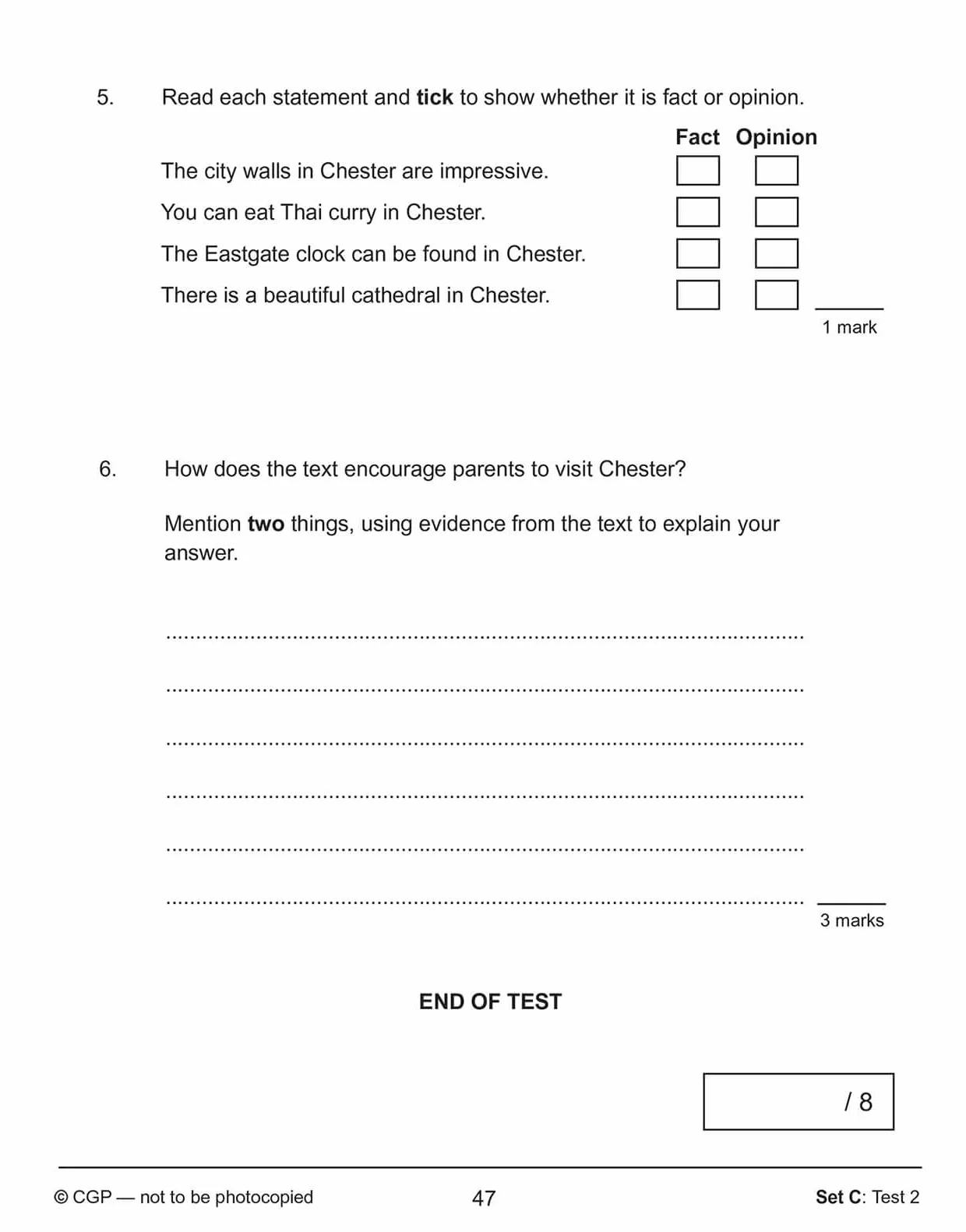 KS2 English SAT Buster 10-Minute Tests Reading Book 1 for the 2027 tests
