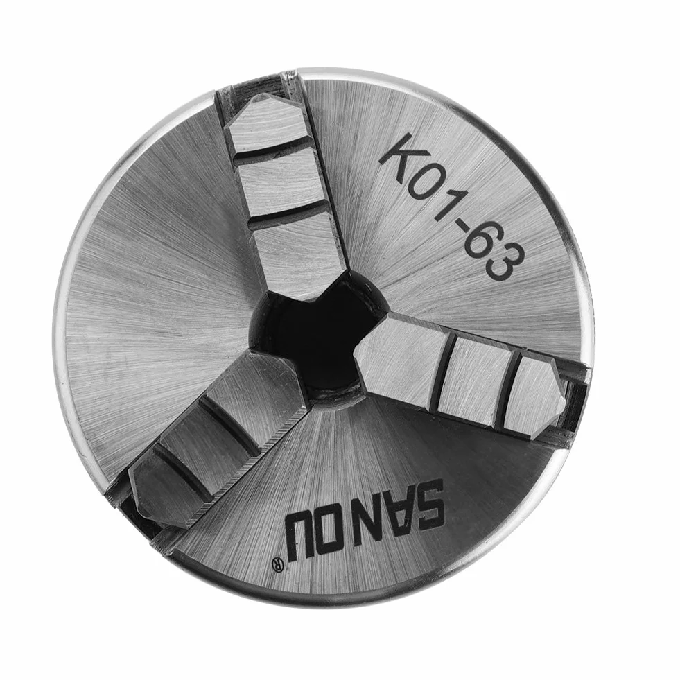 Samocentrujący metalowy uchwyt obrotowy K11-80 z dodatkowymi szczękami (K01-63/M14)