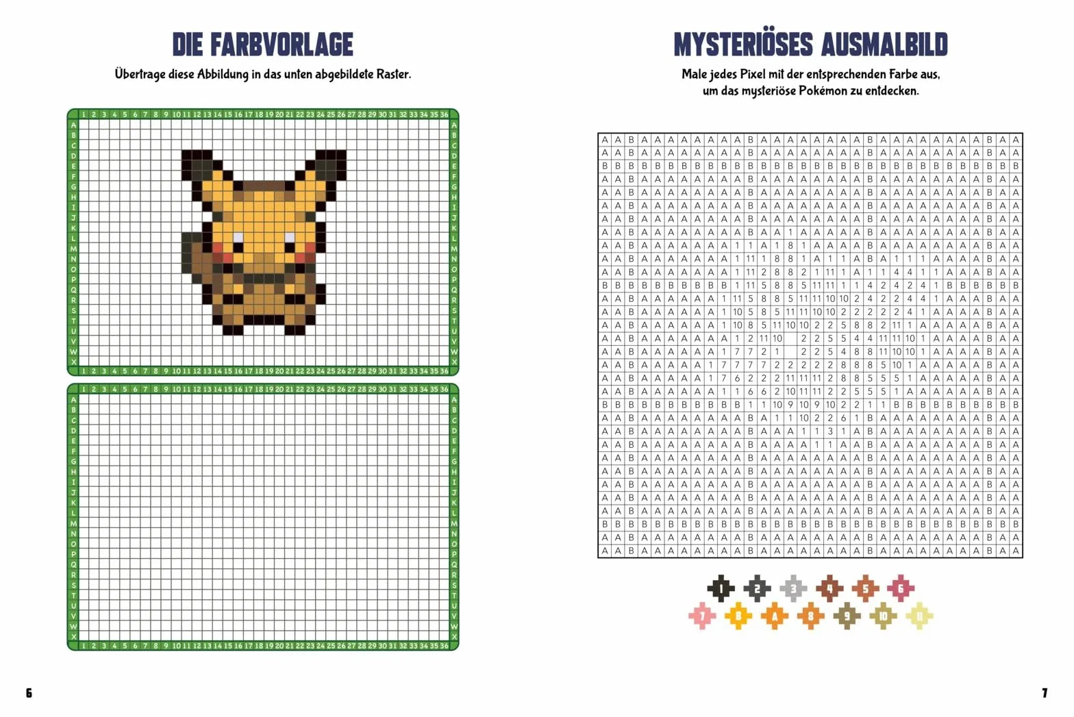 Pokémon Activity-Buch: Mein Pixel-Malbuch