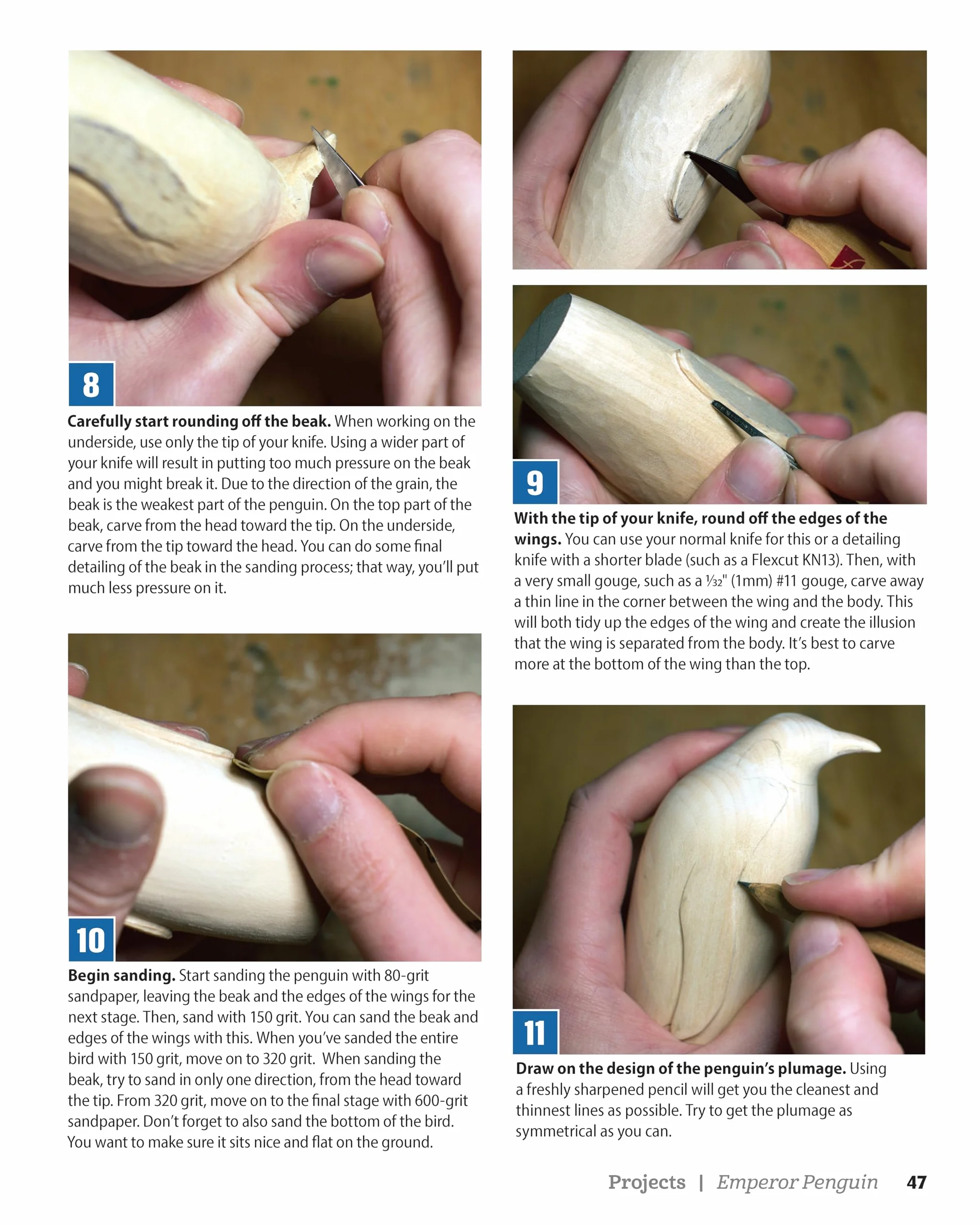 Easy Animal Carvings: Step-By-Step Wolves, Whales, Birds, Bears