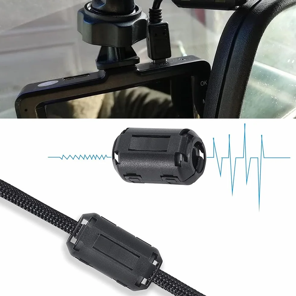 Ferryt Clip, ferryt z klipsem, pierścień ferrytowy, antypasożytniczy z klipsem, pierścień ferrytowy, klips do pierścienia ferrytowego, środek przeciwpasożytniczy, do kabli audio, radiowej sieci wideo,