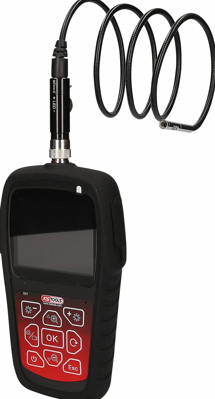 KS Tools 550.7500 Zestaw wideoskop HD Ø 6,0 mm 0° i 90° sonda z kamerą przednią HD, 5-szt