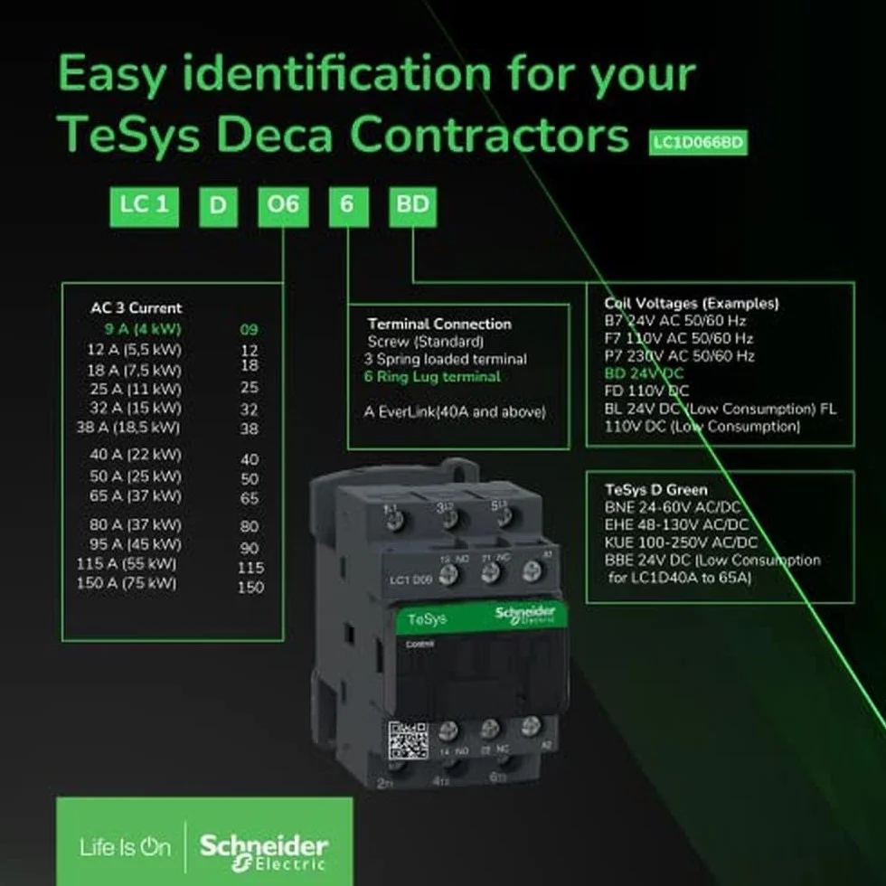 Schneider LC1DT25P7 stycznik mocowy 25A AC1 230V 50/60Hz 4P+1S+1Ö